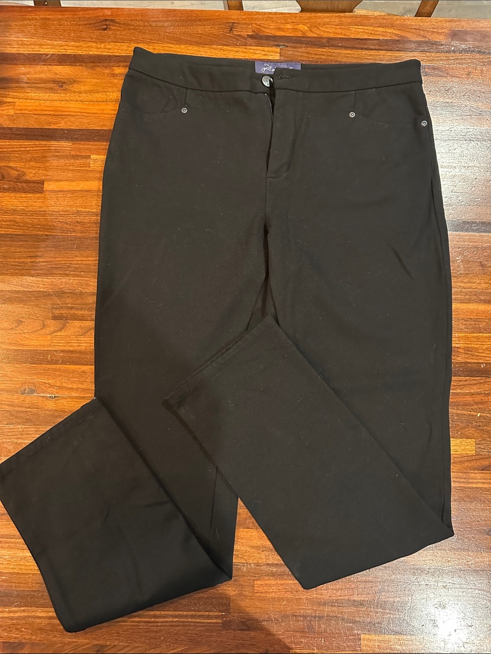 NYDJ Men's Black Stretch Dress Pants